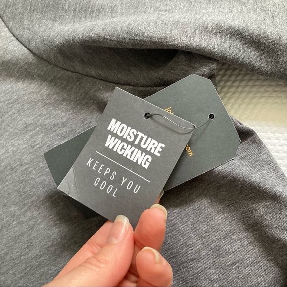 NWT Johnny Bigg active hoodie sweatshirt full zip gray moisture wicking 7XL - Picture 4 of 12